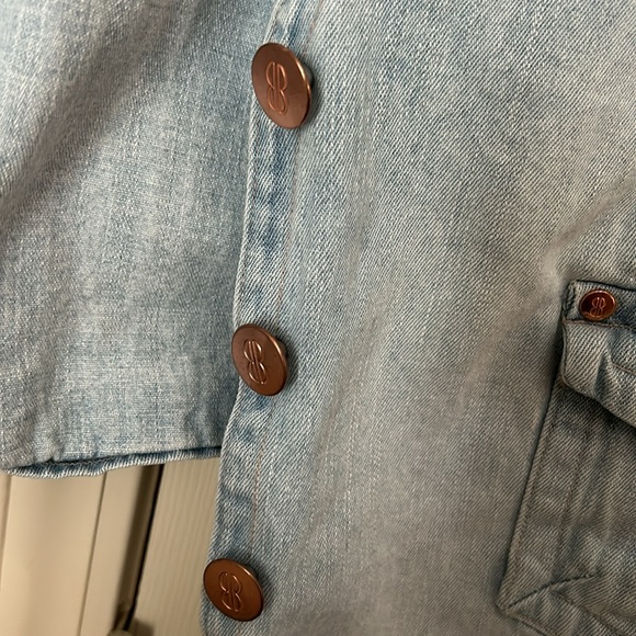 Bill bass Women Vintage Denim Vest - Picture 6 of 10